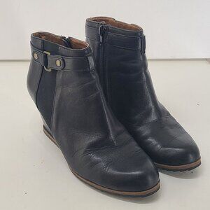 Susina Boot Short Boots Black Leather Womens Black Size 7